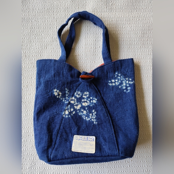 Genuine Indigo Dyed Tote Bag Japan - Picture 5 of 9